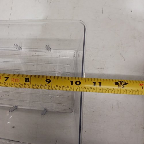 4PK SIMPLY TIDY CLEAR STORAGE BINS WITH DIVIDERS - 10" X 6" X 4" - CLEAR image 5