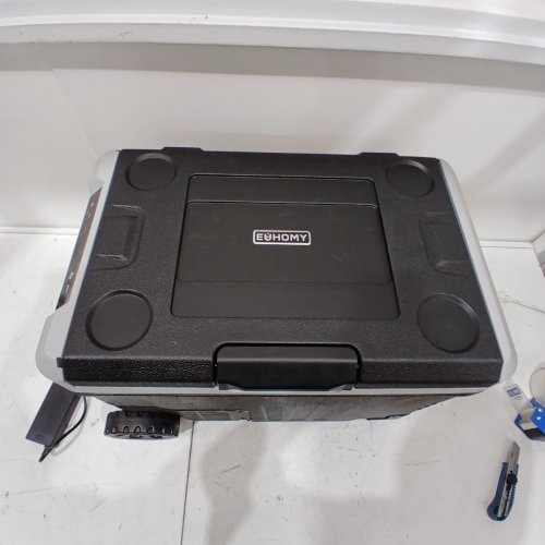 EUHOMY PORTABLE ELECTRIC COOLER - 35L/37QT CAPACITY - 17" X 17" X 25" - BLACK/GREY - (MODEL: CFB-35) image 4