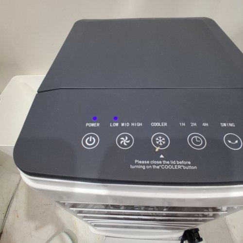 PORTABLE AIR CONDITIONER COOLER FAN WITH REMOTE - 9.5L - WHITE (MODEL: BW-102YF) image 2