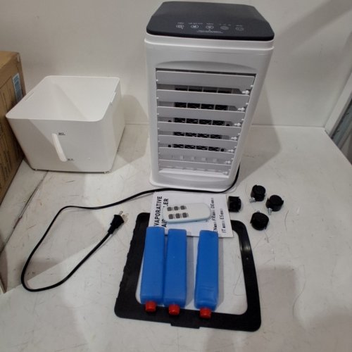 PORTABLE AIR CONDITIONER COOLER FAN WITH REMOTE - 9.5L - WHITE (MODEL: BW-102YF) image 3