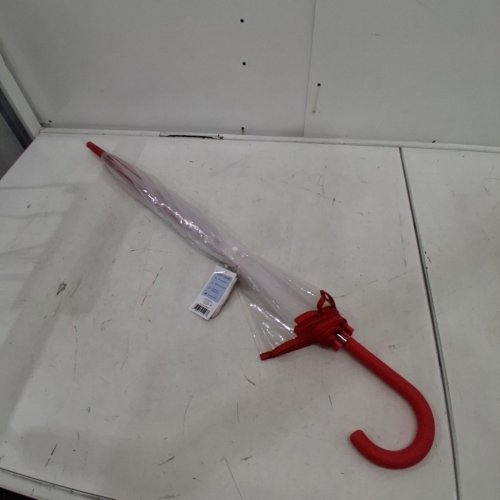 THE WEATHER STATION BUBBLE DOME CLEAR UMBRELLA - 52" ARC - RED / CLEAR (MODEL: WS510-RED) image 3