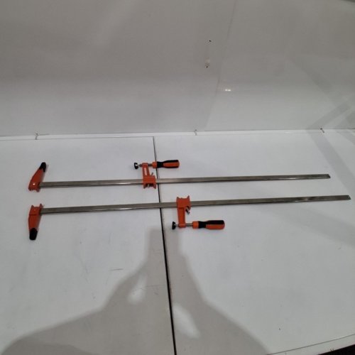 2PK VEVOR BAR F-CLAMP - 36" JAW OPENING - ORANGE (MODEL: ‎F600-36) image 2