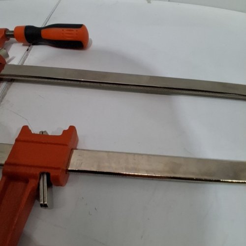 2PK VEVOR BAR F-CLAMP - 36" JAW OPENING - ORANGE (MODEL: ‎F600-36) image 3
