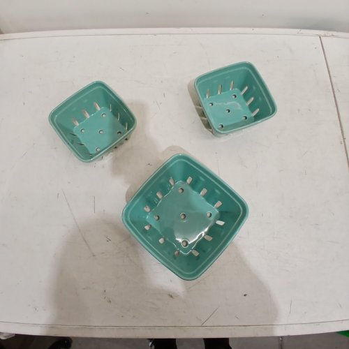 3PC OVER&BACK MULTIPURPOSE CERAMIC BERRY BASKETS SET - MULTIPLE SIZES - LIGHT BLUE (MODEL: 1901778) image 2