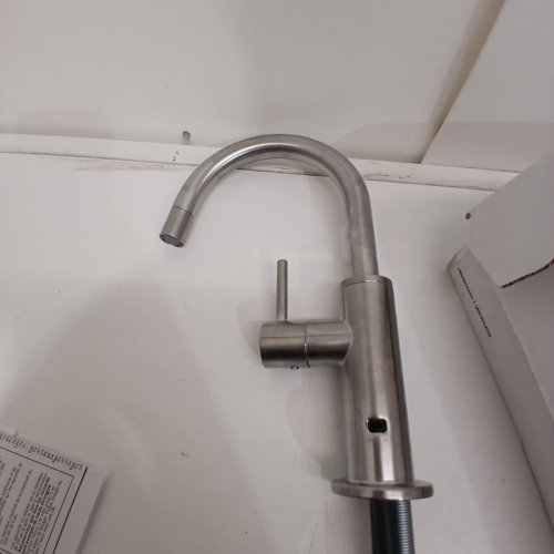 DELTA FAUCET CONTEMPORARY ROUND BEVERAGE FAUCET - ARCTIC STAINLESS (MODEL: 1930-AR-DST) image 3