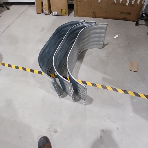 3PK STEEL STRAIGHT AREA WINDOW WELLS - 1FT 5" X 3FT 6" - SILVER STEEL image 4