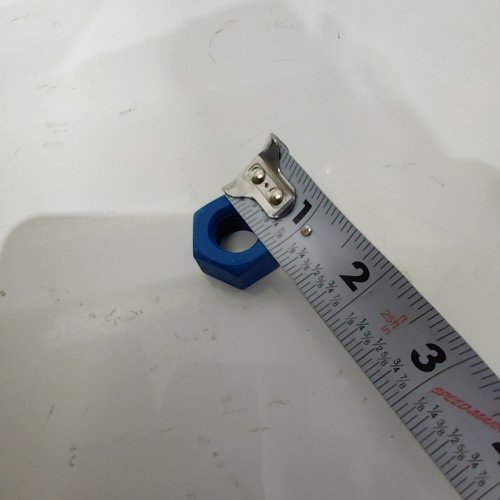 ~100PK HEAVY DUTY COATED HEX NUTS - 1" - BLUE image 5