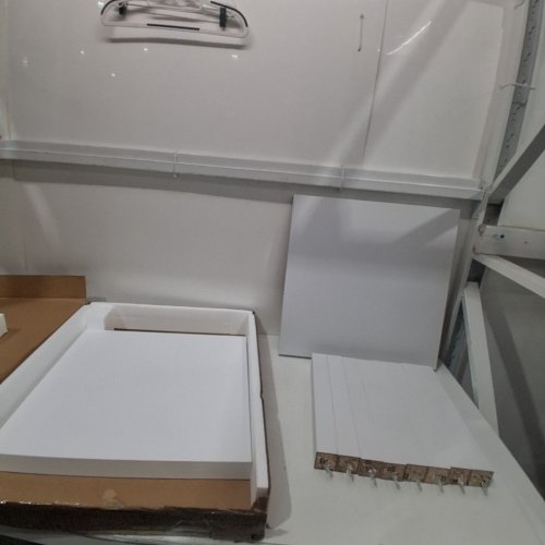 2PC FURINNO WOODEN END TABLES WITH THICK TABLE TOP - 20.1" X 17.5" - WHITE (MODEL: 2-LU22002) image 3