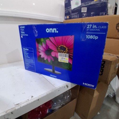 ONN. 27" FHD (1920 X 1080P) LED BACKLIT COMPUTER MONITOR - BLACK (MODEL: ONA21HO001C) image 7