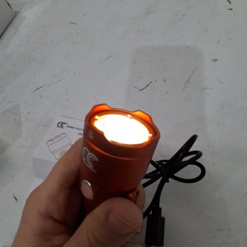RGBW RECHARGEABLE CAR EMERGENCY FLASHLIGHT - 200LM - ORANGE (MODEL:MCL-009C) image 2