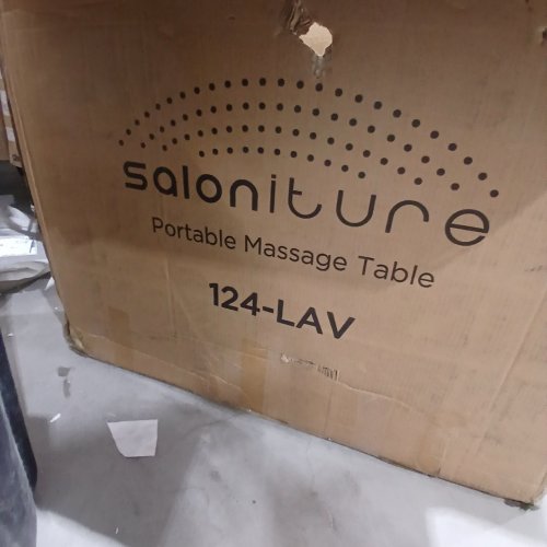 SALONITURE PORTABLE MASSAGE TABLE - BLACK (MODEL: 124-LAV) image 2