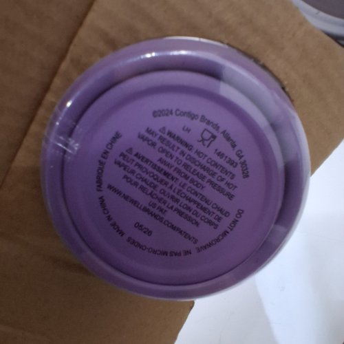 2PC CONTIGO LEAK AND SPILL PROOF THERMAL MUGS - BPA FREE - 16OZ - PURPLE/BROWN image 5