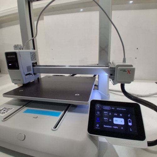 ANYCUBIC KOBRA X 3D PRINTER - 600MM/S HIGH-SPEED FDM PRINTER WITH 4-COLOR PRINTING, 49-POINT AUTO-LEVELING, SMART AI DETECTION - LIGHT GREY - 260 X 260 X 260 MM - (MODEL:KOBRA X) image 14