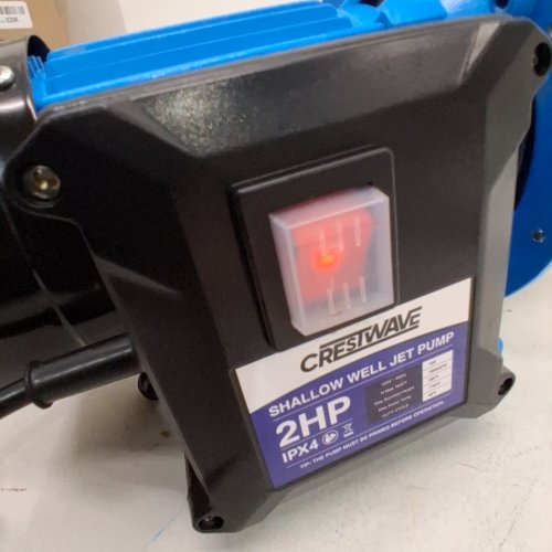 CREStWAVE SHALLOW WELL JET PUMP - 120 V - BLUE / SILVER image 2