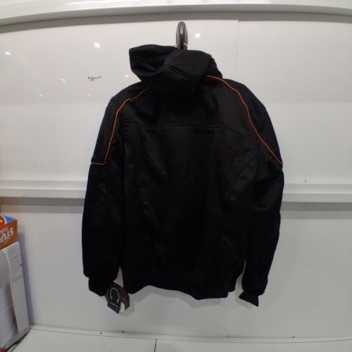 WOMEN'S MILWAUKEE LEATHER SOFT SHELL ARMORED MOTORCYCLE RACING STYLE JACKET WITH HOOD - EXTRA LARGE - BLACK (STYLE: MPL2764) image 3