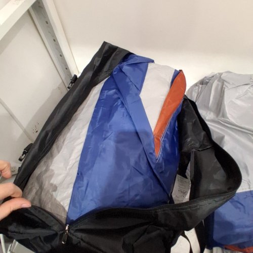 CAMPROS FAMILY DOME TENT 3 ROOMS WITH MESH WINDOWS WATERPROOF - 12 PERSON - 20FT X 9FT - BLUE/GREY (MODEL: CP-200972 image 3
