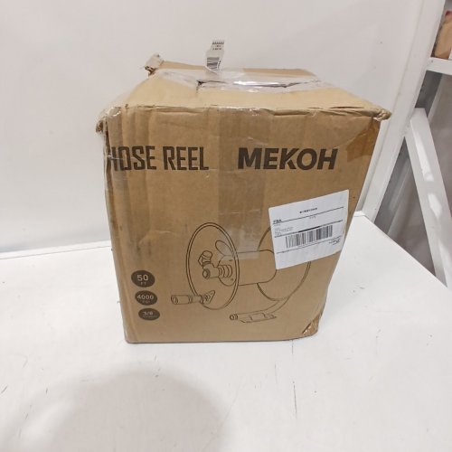 MEKOH HOSE REEL FOR PRESSURE WASHER - HOLDS 50FT OF HOSE - BLACK image 4