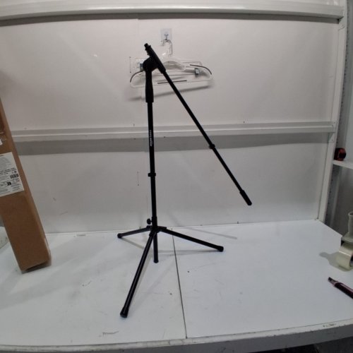 AMAZON BASICS TRIPOD BOOM MICROPHONE STAND - HEIGHT-ADJUSTABLE WITH METAL BASE / 3.3FT - 5.6FT WITH CLOTHESPIN MIC CLIP image 2