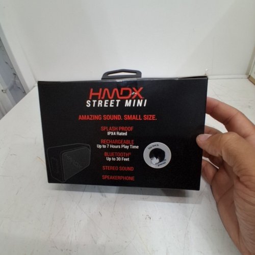 HMDX STREET MINI WIRELESS SPEAKER - BLACK (MODEL: HX-P203GYB) image 4