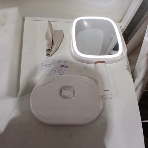 MOCADO MAKEUP MIRROR WITH LIGHTS 1X/20X MAGNIFYING MIRROR WITH LIGHT - WHITE image 3