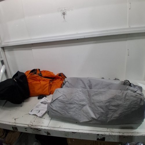 AMAZON BASICS DOME CAMPING TENT WITH RAINFLY - 8-PERSON - 4-SEASON - ORANGE/GREY (MODEL: ‎AMZ-7545) image 2