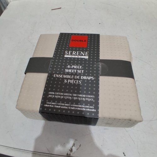 6PC SERENE HOME SHEET SET - DOUBLE - BEIGE (MODEL: 4753006) image 2