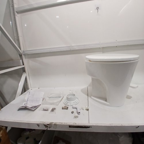 KOHREE RESIDENTIAL HEIGHT RV TOILET - 18.5" STANDARD HEIGHT - WHITE (MODEL: KR3141-CA) image 3
