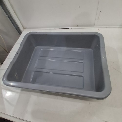 RUBBERMAID COMMERCIAL BUS/UTILITY TOTE - 20" X 15" X 5" - GREY (MODEL: 3349GRA) image 2