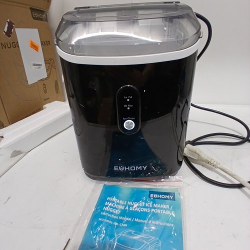 EUHOMY COUNTERTOP NUGGET ICE MAKER - 34LBS/DAY - BLACK (MODEL: IM-12S) image 2