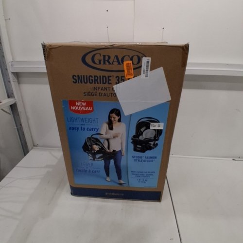 GRACO SNUGRIDE 35 LITE LX INFANT CAR SEAT - MAX WEIGHT 34LBS - BLACK/GREY (MODEL: 2119658) image 5