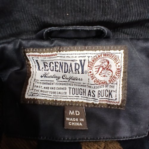 MENS LEGENDARY WHITETAILS TOUGH AS BUCK CHORE COAT - MEDIUM - BLACK image 4