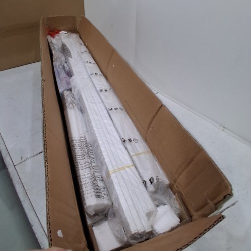 14" METAL PLATFORM BED FRAME - KING SIZE - WHITE - (MODEL: AM01-KJ03-14K-W) image 2