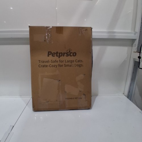 PETPRSCO PORTABLE AND COLLAPSIBLE DOG TRAVEL CRATE - 32" X 23" X 23" - BLUE image 5