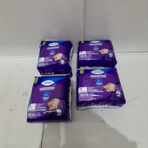 48PK TENA DISPOSABLE OVERNIGHT ABSORBENT UNDERWEAR - MEDIUM - 34" - 44" (MODEL: 072213 V-01) image 2