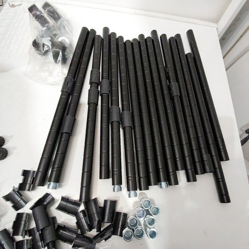 GOLPART 6-TIER WIRE BASKET SHELVING PANTRY UNIT - BLACK image 3