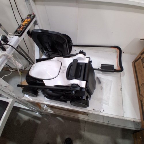 LITHELI SERIES U20 CORDLESS BRUSHLESS 5-POSITION LAWN MOWER WITH 8GAL GRASS BAG - 37"X54" - WHITE/BLACK (MODEL: U20LM00-0A120) image 2