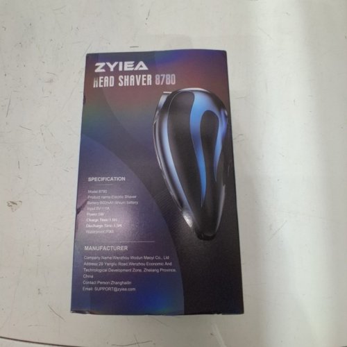 ZYIEA ELECTRIC HEAD SHAVER - 5W, 5 V, 800 MAH, IPX6 - BLUE / BLACK (MODEL: 8780) image 4