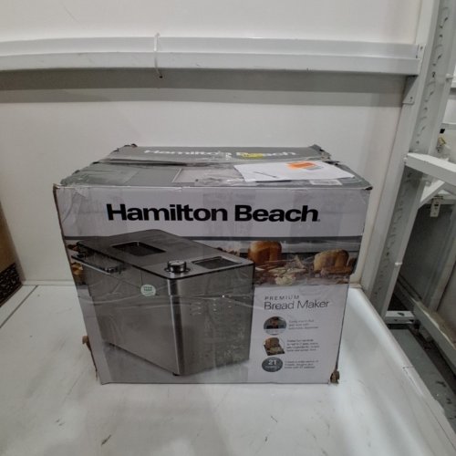 HAMILTON BEACH PREMIUM BREAD MAKER WITH AUTO FRUIT/NUT DISPENSER - 3 LOAF SIZES, 3 CRUST SHADES - 550W - SILVER (MODEL: 29890MN) image 5