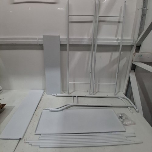 UDEAR 3 SHELF BATHROOM OVER THE TOILET RACK STORAGE ORGANIZER STAND - 65" - WHITE image 2