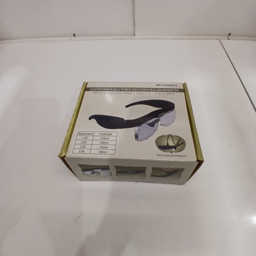 KIMDDO MAGNIFYING GLASS WITH LIGHT AND 4 DETACHABLE LENSES - 1.5X TO 5X - BLACK/CLEAR - (MODEL:12539DC2) image 2