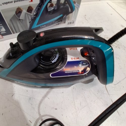 T-FAL ULTRAGLIDE PLUS ENHANCED STEAM IRON WITH CALCIUM COLLECTOR - BLACK/TEAL (MODEL: 1980969/FV5871Q0) image 2
