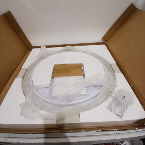 TETOTE LIGHTED FRAMED LED VANITY MIRROR - 24" - GOLD (MODEL: YXD-JD602) image 5