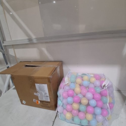 400PK AMAZON BASICS BPA FREE PLASTIC BALL PIT BALLS WITH STORAGE BAG - 2.3" image 3