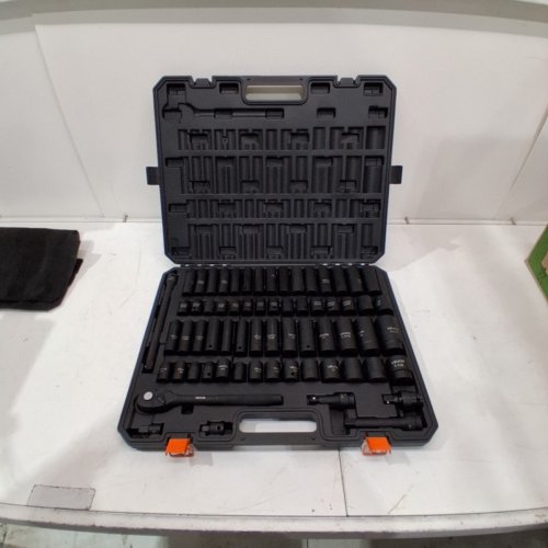 SAE AND METRIC IMPACT SOCKET SET, 10MM-24MM, 3/8" TO 1-1/4" - BLACK/ORANGE (MODEL: SS213878655) image 2