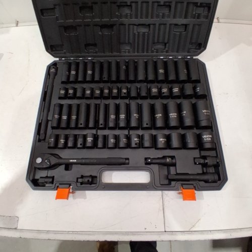 SAE AND METRIC IMPACT SOCKET SET, 10MM-24MM, 3/8" TO 1-1/4" - BLACK/ORANGE (MODEL: SS213878655) image 4