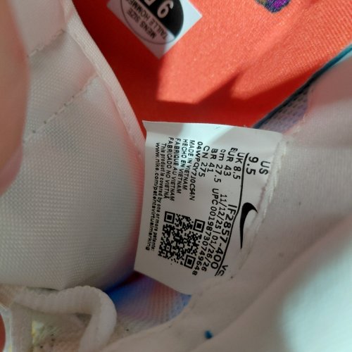 mens NIKE ACG ATHLETIC SNEAKERS - 9.5 - BLUE / ORANGE / WHITE (MODEL: IF2857-400) image 4