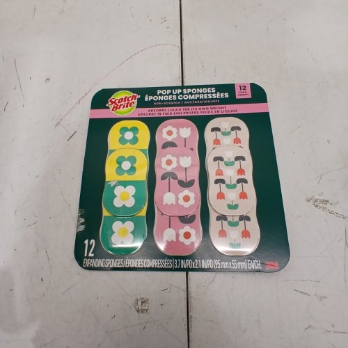 12PC SCOTCH-BRITE NON-SCRATCH POP-UP SPONGES - MULTICOLOUR (MODEL: 1995233) image 2