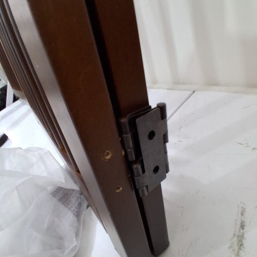 3 PANEL FREESTANDING WOODEN DOG GATE - 36" PANEL - BROWN / WALNUT (STYLE: 36" 3P-WA) image 5