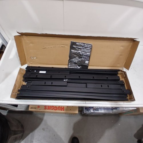 YAPAMAR HEAVY DUTY METAL BED FRAME - 300 LBS CAP - TWIN - BLACK (MODEL: BF-3611V3-TWIN) image 3