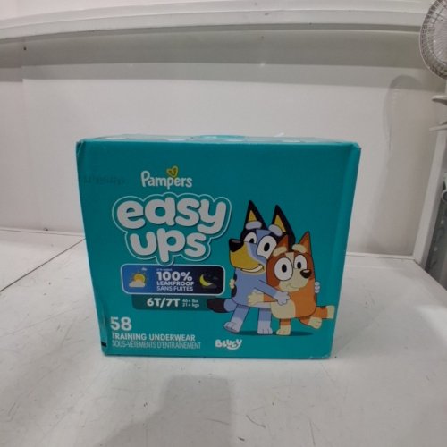 58PK PAMPERS EASY UPS POTTY TRAINING UNDERWEAR - 6T/7T (46+LB) - BLUEY image 2